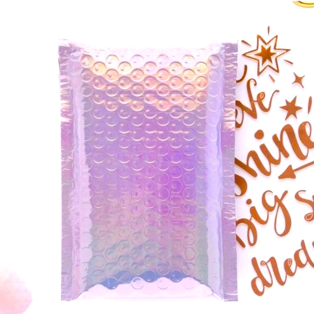 💜20 pack Bubble Envelope 6 x 9 inch- Lavender Holographic